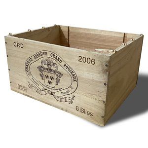 Wine crate, wood crate, wooden wine crate